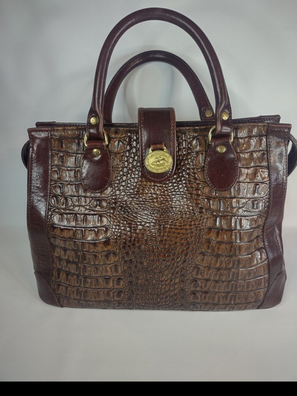 Era-Ready Brown Leather Women's Tote Bag by Brahmin